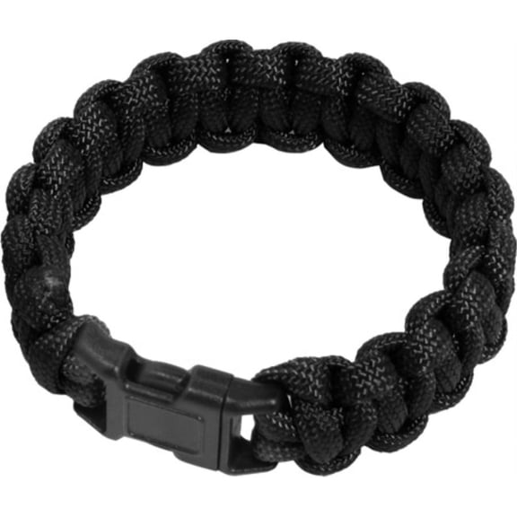 Sona Pcb7-Bk 7 Paracord Bracelet W/6.88' Cord (Black) 430 Lbs