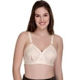 thumbnail image 1 of Sona Women's Perfecto Cotton Full Coverage Plus Size Non-Padded Wirefree Everyday Bra(38F_Beige), 1 of 2