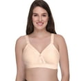 thumbnail image 1 of Sona Women's Super Fit Cotton Full Coverage Plus Size Non-Padded Wirefree Everyday Bra(Beige_32E), 1 of 2