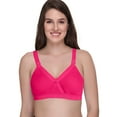 thumbnail image 1 of Sona Women's Super Fit Cotton Full Coverage Plus Size Non-Padded Wirefree Everyday Bra(Hot Pink_40D), 1 of 2