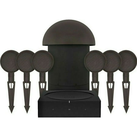 Sonance - MAG6.1 - Mag Series 6.1-Ch. Landscape Outdoor Speaker System Powered by Sonos® (Each) - Brown/Black