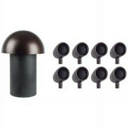 Sonance - SR1 - Sonarray 8.1-Ch. Outdoor Speaker System with In-Ground Subwoofer (Each) - Black/Brown