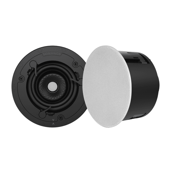 Sonance VX46R Visual Experience 4.5" Round In-Ceiling Speakers (Pair), White