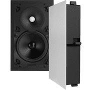 Sonance VX86 Rectangle Visual Experience Series 8 Inch 2-Way In-Wall Speakers, Paintable White, Pair