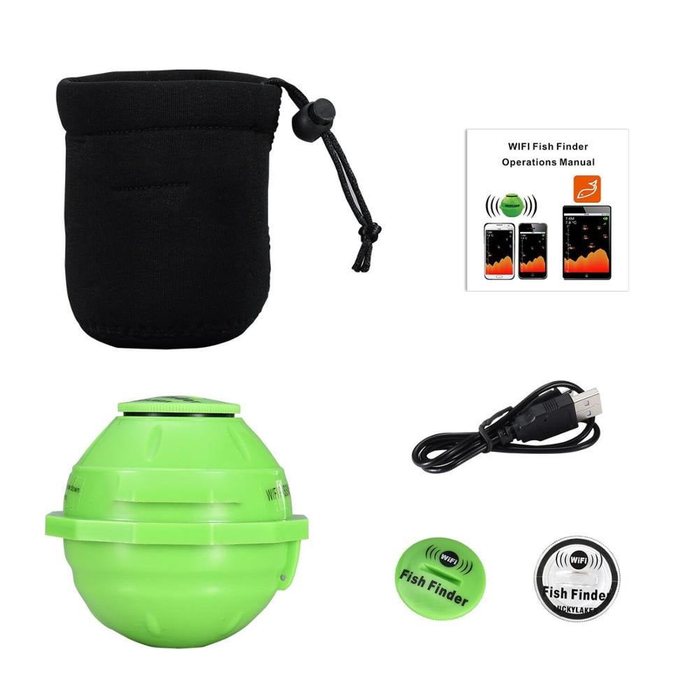 Sonar Wireless WIFI Fish Finder 70M Echo Sounder Detect Finder Fishing ...