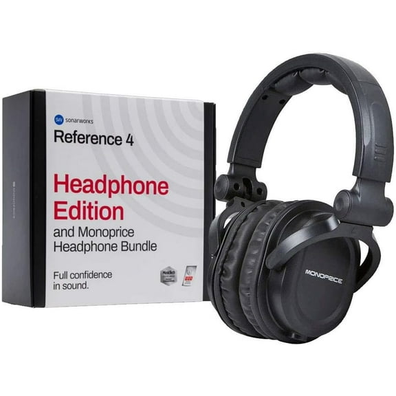 Sonarworks Reference 4 Headphone Edition and Monoprice Hi-Fi DJ Headphone Bundle