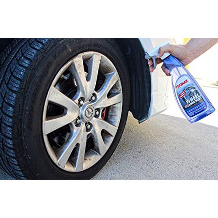 Sonax Wheel Cleaner Plus (25.4 oz) Bundle with Microfiber Cloth (3 Items)