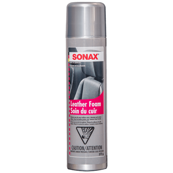 Sonax Leather Foam Premium 2-in-1 Leather Cleaner and Conditioner for Long-Lasting Protection.