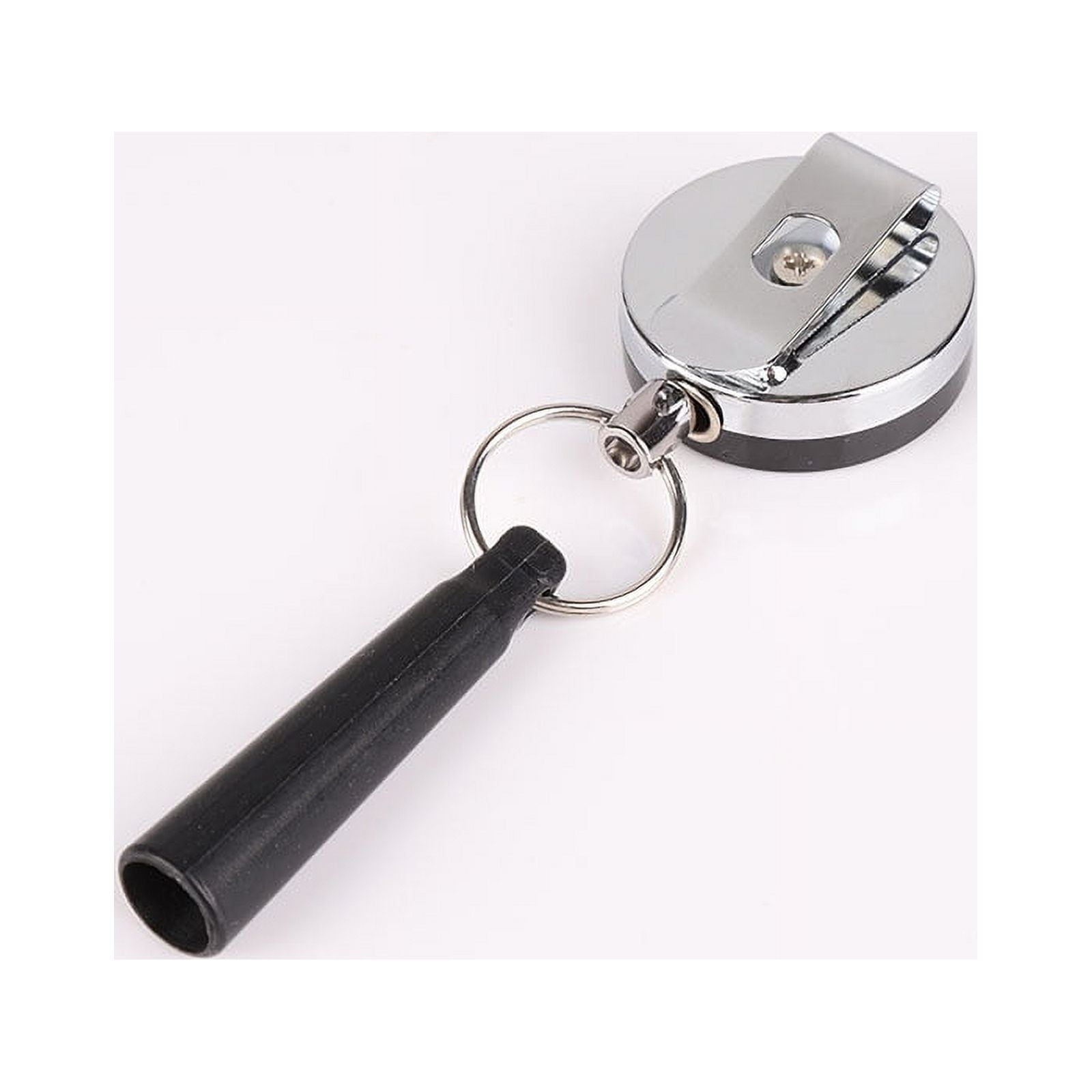 Sonbest Anti Lost Rope Key Ring with Pen Pencil Holder Key Chain Recoil  Sporty Retractable Alarm Key Ring Yoyo Ski Pass ID Card Holder 