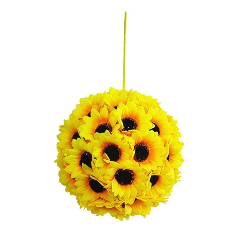 Sonbest Artificial Sunflowers Kissing Ball Bouquet Wedding Party