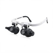 Sonceds 8X 23X Jewelry Magnifying Glasses with LED Light Magnifier Eyeglasses Portable Lighted Watchmakers Loupe Close Work Craft