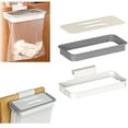 thumbnail image 1 of Sonceds Over Door Cabinet Garbage Holder Alloy Hanging Trash Rack Kitchen Cupboard Waste Container, 1 of 3