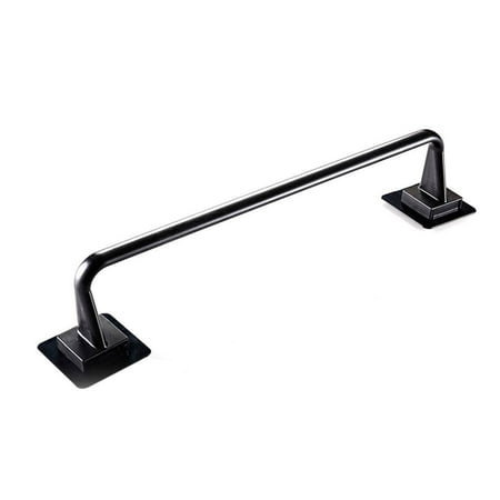 Sonceds Self Adhesive Towel Rod Bar Wall Bath Towel Holder Rail Rack for Kitchen Bathroom - 34cm - Black