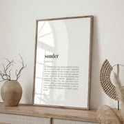 Sonder Definition Typography Poster, Poster Home Decor, Poster Only