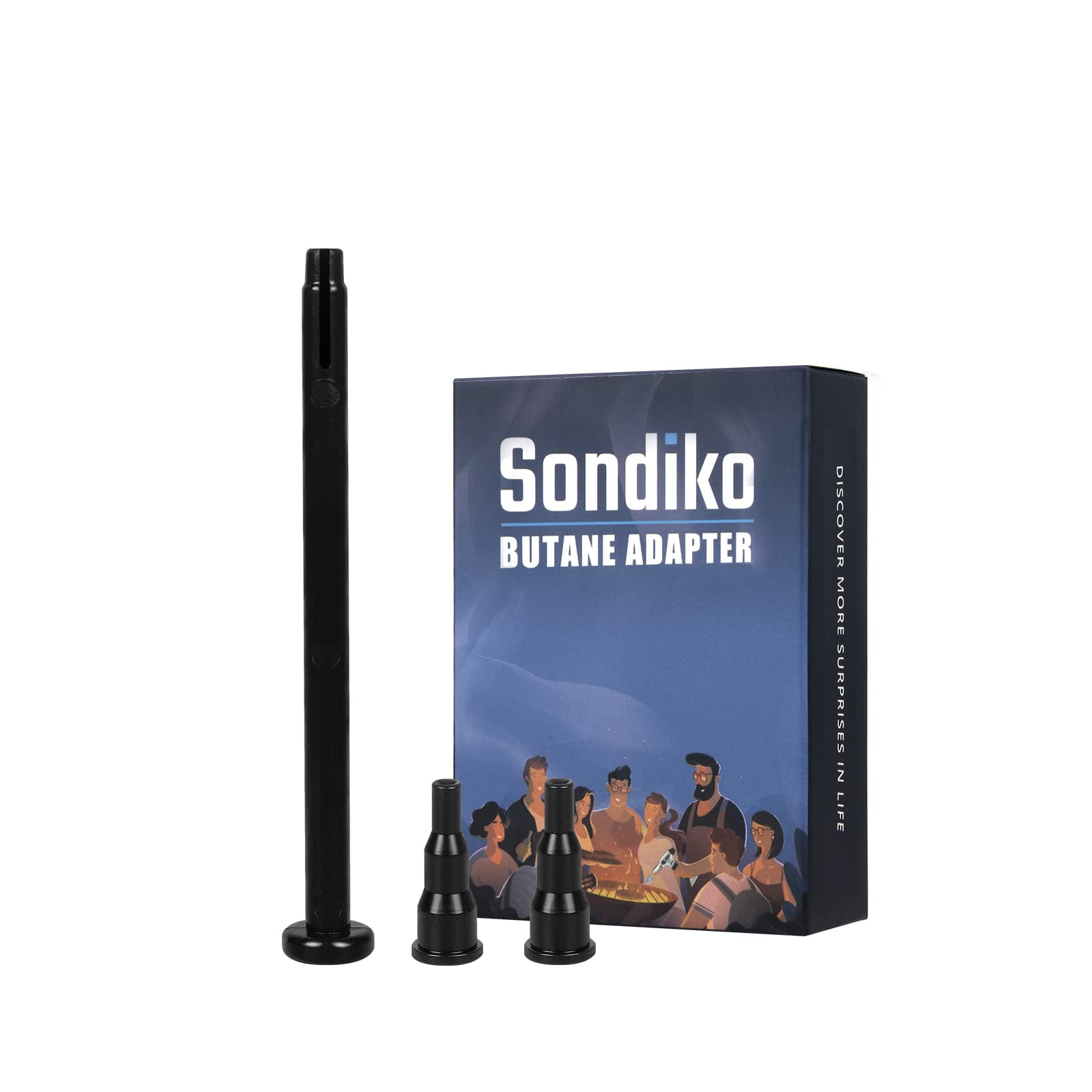 Sondiko Butane Adapter Tips Kit Butane Lighter Refill Adapter