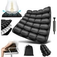 thumbnail image 1 of Sondru Travel Cushion - 2025 New Inflatable Seat Cushion, 3D Air Cell Seat Cushion, Comfortable Travel Air Seat Cushion for Car Seat, Office Chair, Wheelchair, Bed Sore & Tailbone Pain Relief (Black), 1 of 7