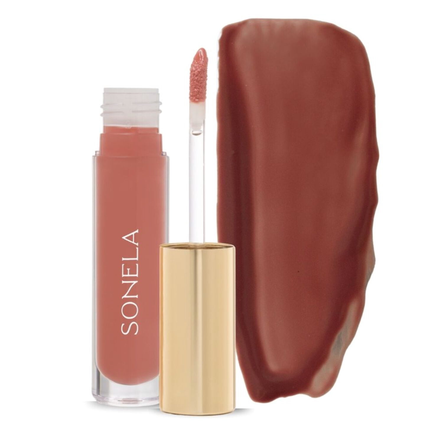 Sonela Your Best Self Peptide Light Plumping Lip Gloss, Bold Moves