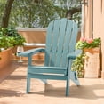 thumbnail image 1 of Sonerlic 1 Pcs Folding Adirondack Chair Patio Outdoor Plastic Fire Pit Chair,Lake Blue, 1 of 8