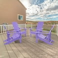 thumbnail image 1 of Sonerlic 4 Pack Outdoor HIPS Adirondack Fire Pit Chair for Patio, Deck and Garden,Purple, 1 of 8