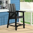 thumbnail image 1 of Sonerlic Adirondack Chair, Patio Bar Stool Furniture for Outdoors，Black, 1 of 1