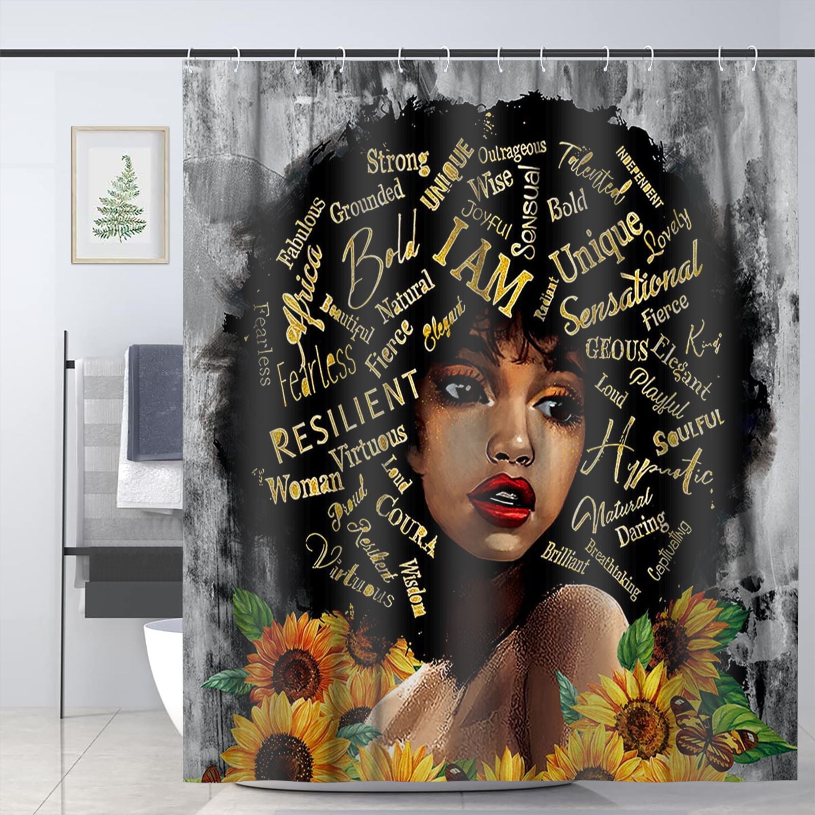 Bee Your Own Insp-Her-ation - shower curtain – It's A Black Thang.com