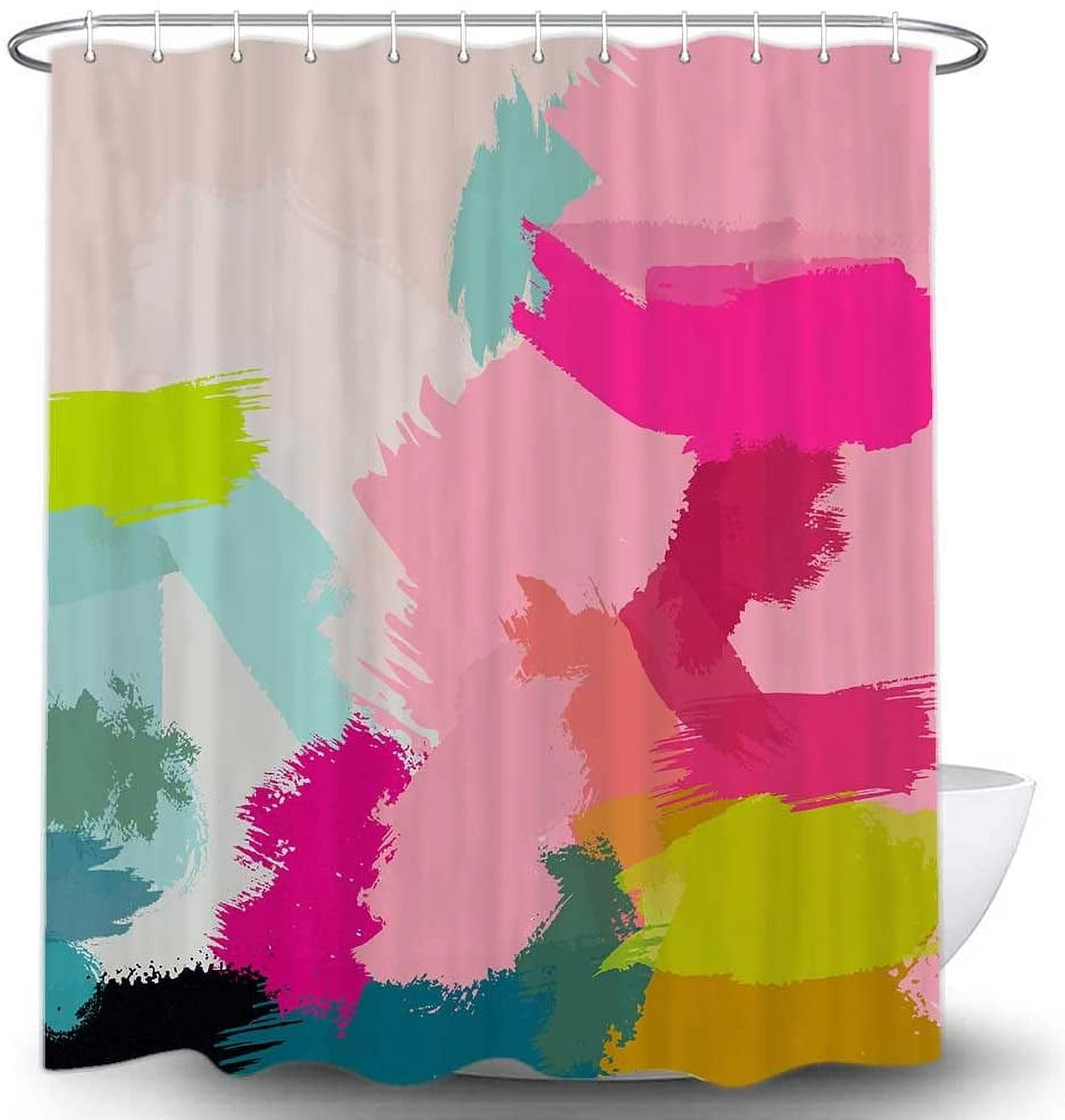 Marbled Rippled Shower Curtain Creative Home Decor Aesthetic