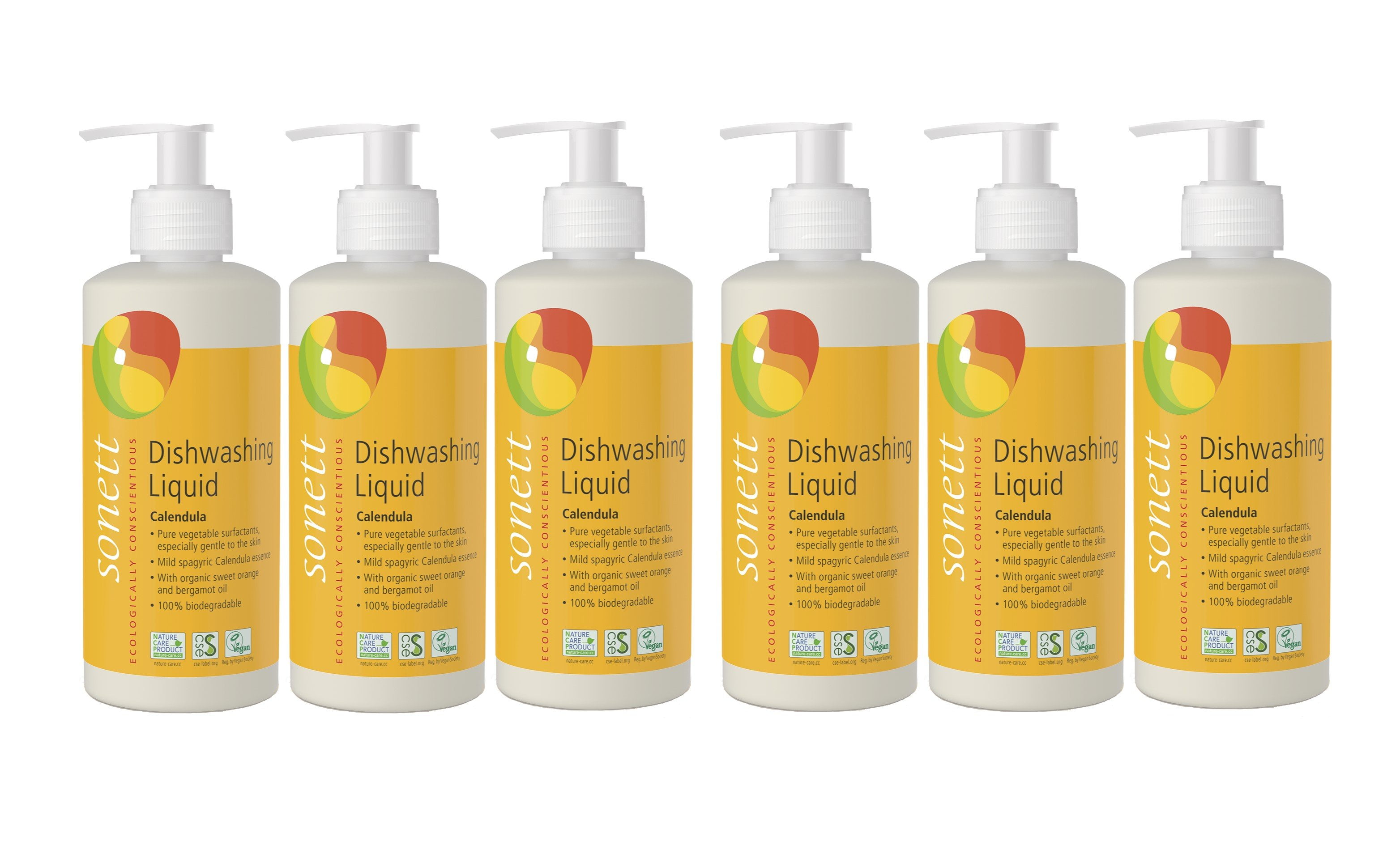 Sonett Organic Dishwashing Soap Liquid Calendula 10 oz - Pack of 6