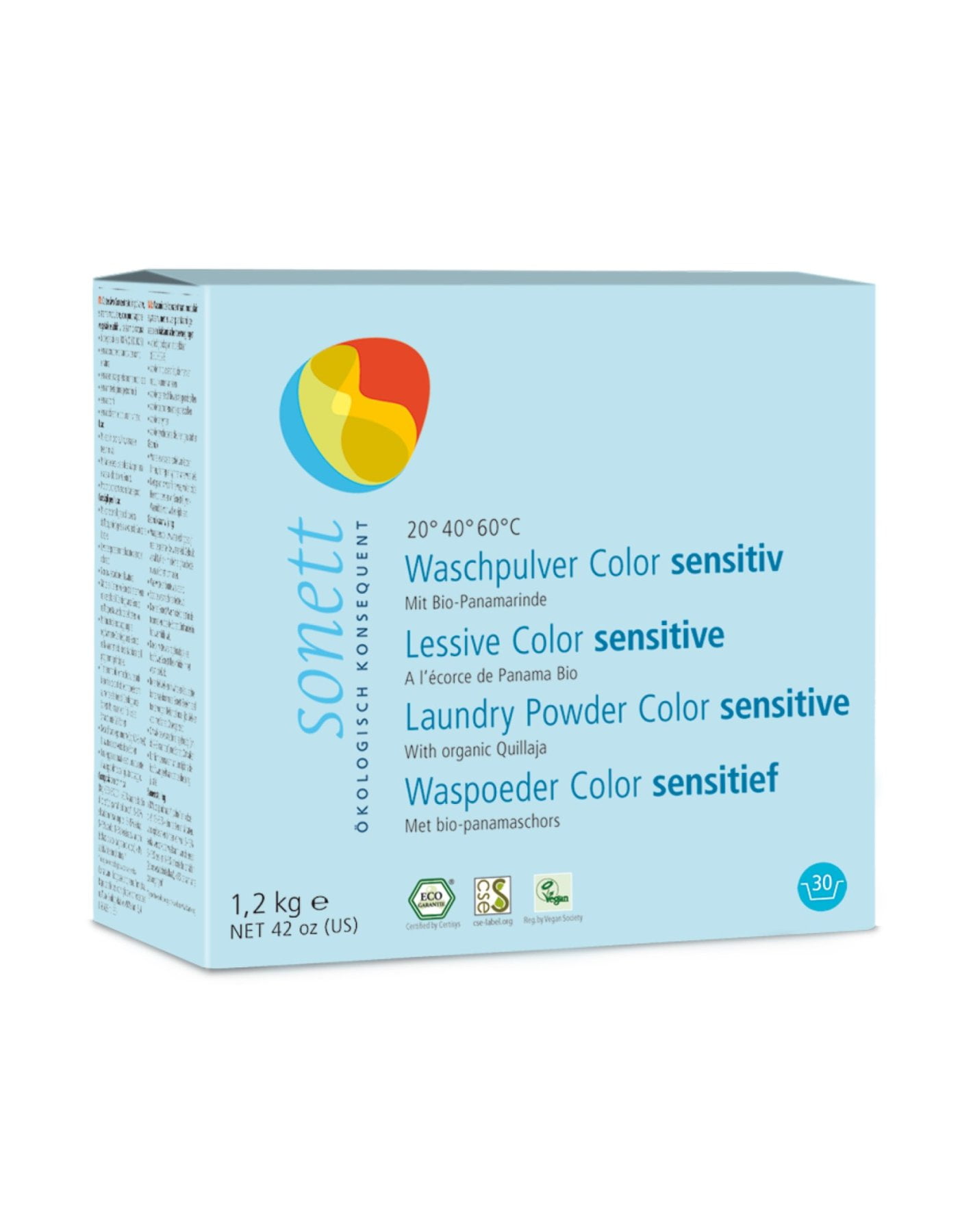 Sonett Organic Laundry Powder for Colors Sensitive 42oz - Pack of 1