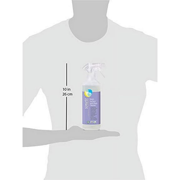 Sonett Organic Multi-Surface and Glass Cleaner Spray Liquid 17 fl oz (6 Count)