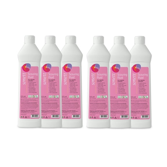 Sonett Organic Scouring Fluid (17 fl.oz/500ml) - Pack of 6