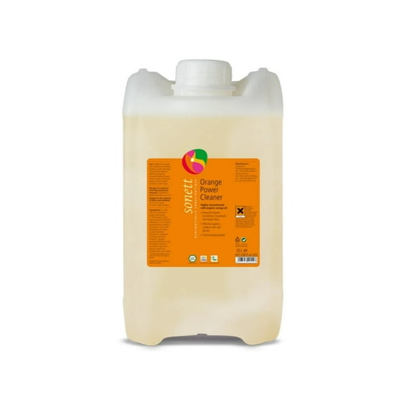 Sonett Organic Universal Liquid Orange Powerful Kitchen Cleaner for Glass (2.6 gal/10L)