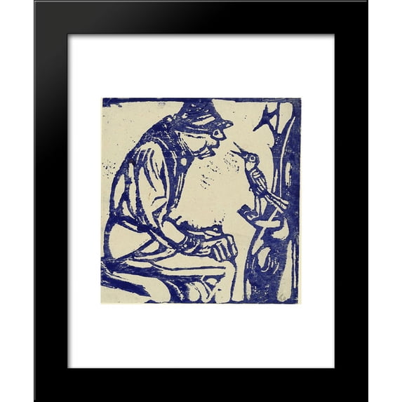 Song Bird 20x24 Framed Art Print by Christian Rohlfs