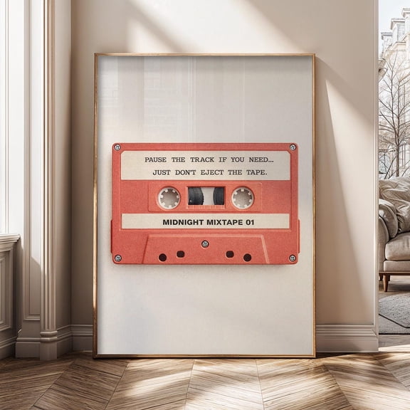 Song Lyrics Checkerboard Nostalgic Emo Poster