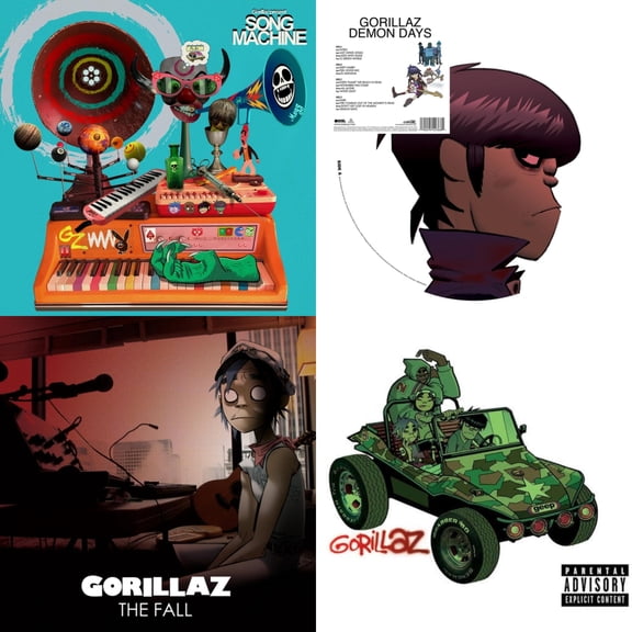 Song Machine: Season One & Demon Days & Fall & Gorillaz [LP Vinyl Bundle]