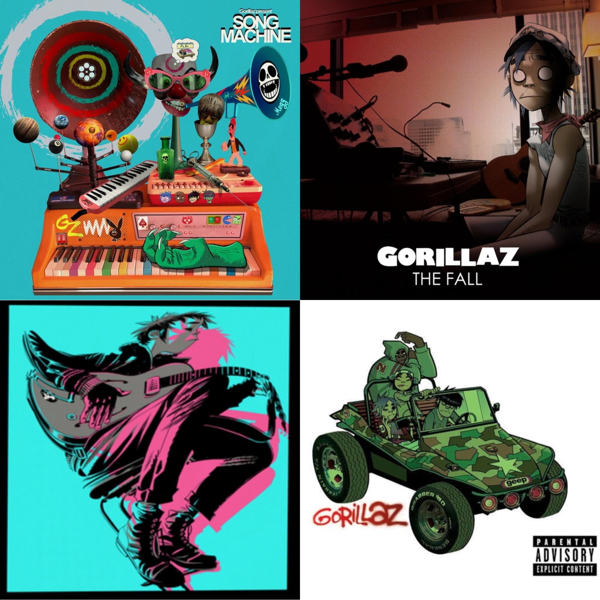 Gorillaz Music Wall: Vinyl Records, CDs & Cassettes | Walmart