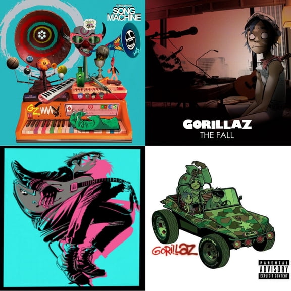 Song Machine: Season One & Fall & Now Now (180G/Dl Code) & Gorillaz [LP Vinyl Bundle]