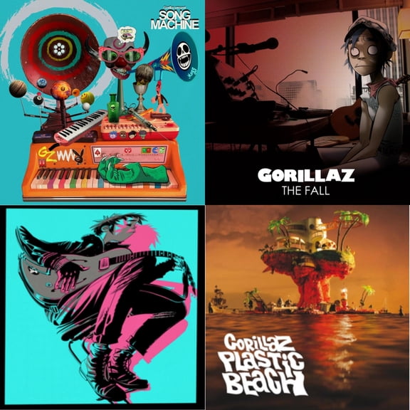 Song Machine: Season One & Fall & Now Now (180G/Dl Code) & Plastic Beach [LP Vinyl Bundle]