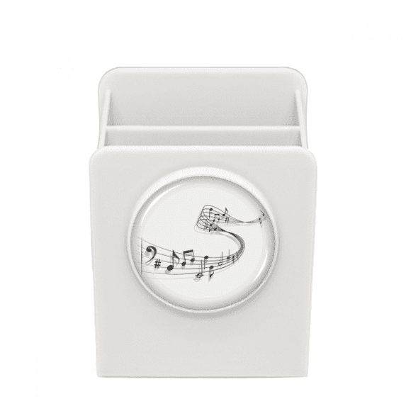 Song Music Score Melodious Classical Desk Pencil Holder Cup Pen Organizer