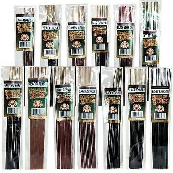 Song Of Sudan 11” Incense Sticks Handmade In US 12 Sticks ASSORTED