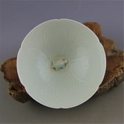 Song Style Hutian Kiln Longevity Tortoise Bowl Carved Vintage Porcelain Chinese Traditional Ceramic Collectible Decor Ware