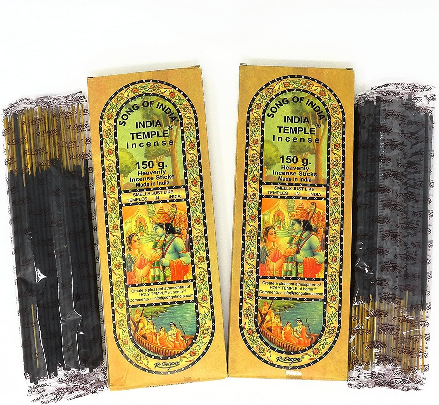 Song of India India Temple Incense 120 Stick Large Box (Pack of 2)