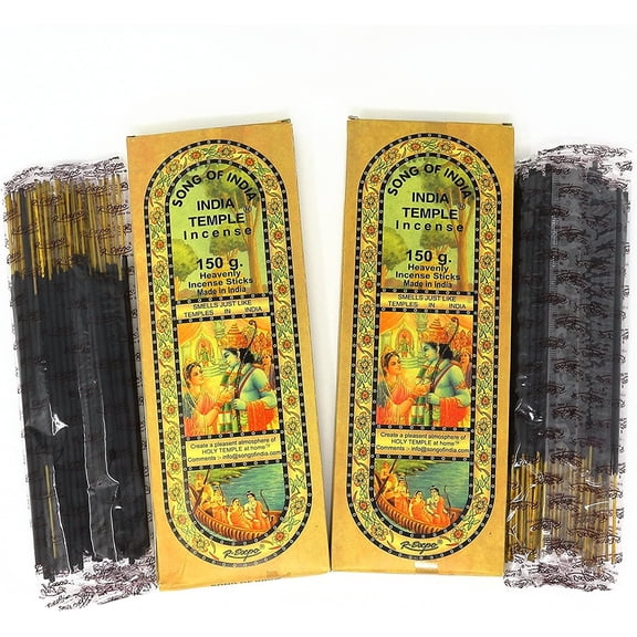 Song of India India Temple Incense 120 Stick Large Box (Pack of 2)