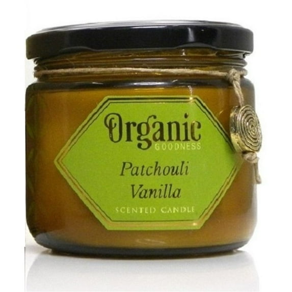 Song of India Organic Goodness Patchouli Vanilla Soy Scented Candle Made India