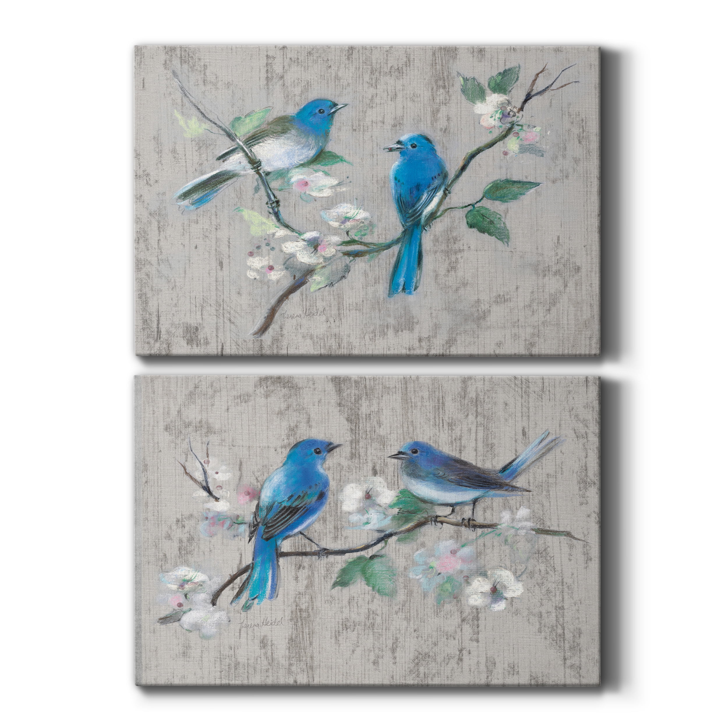 Song of Spring I Premium Gallery Wrapped Canvas - Ready to Hang - Set of 2 - 24 x 36 Each