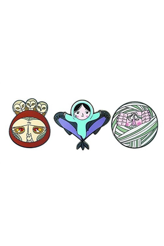 3-Piece Enamel Pin Set with Augmented Reality