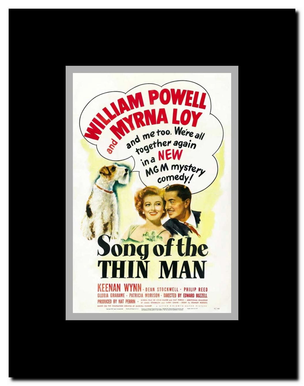 Song of the Thin Man Framed Movie Poster