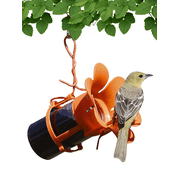 Songbird Essentials Grape Jelly Oriole Feeder, Fits Most 10-12oz Jelly Jars, Orange Plastic Bird Feeder