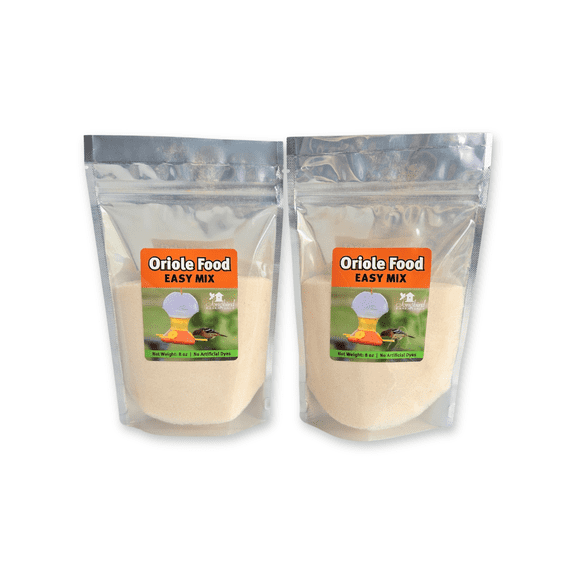 Songbird Essentials Oriole Feeders Nectar Mix 8oz Bird Food Pack of 2