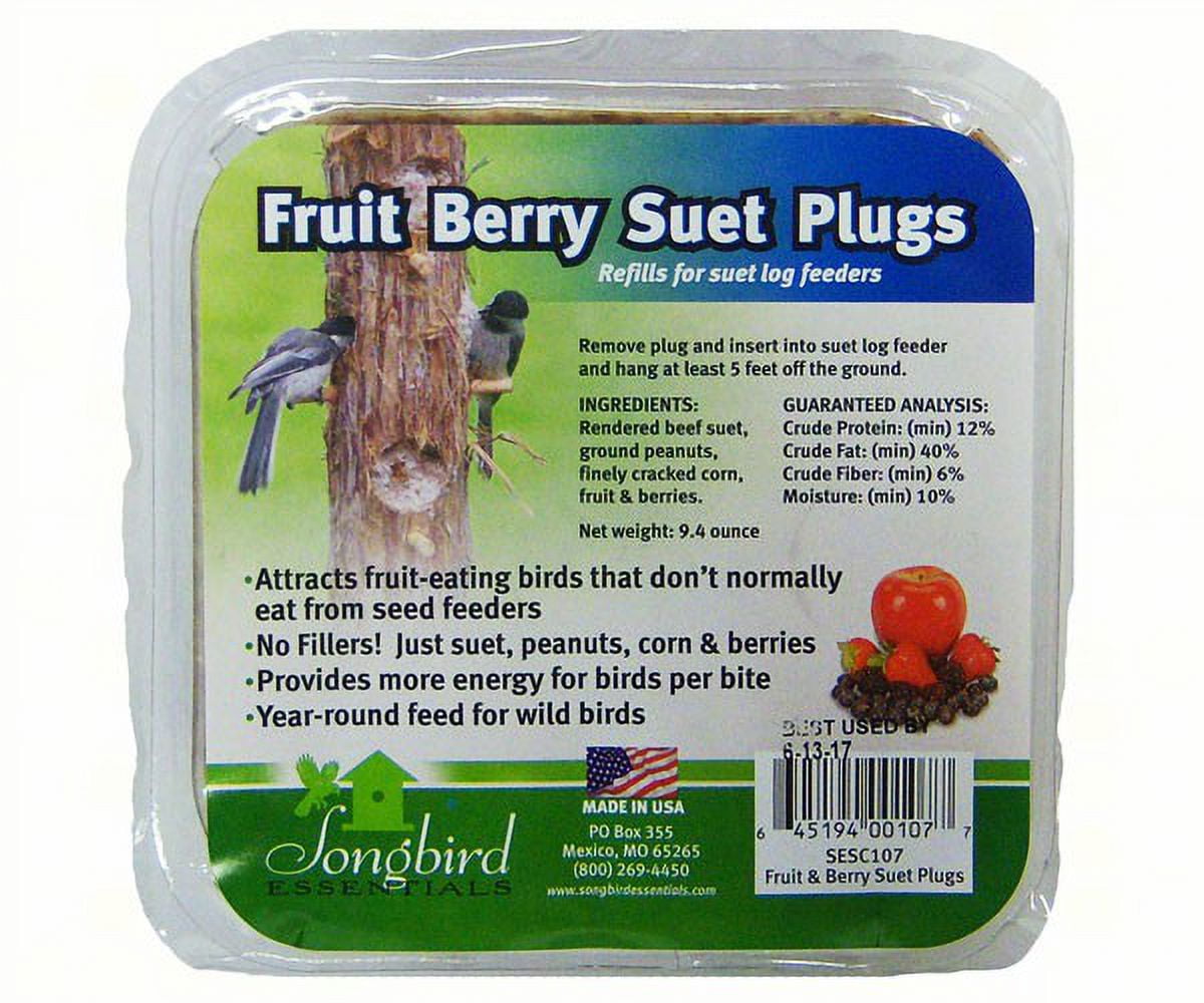 Songbird Essentials SESC107 Suet Plugs Fruit and Nut