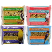 Songbird Treats Seed Cake, 8 oz Bird Seed Cakes for Wild Birds, 4 Pack